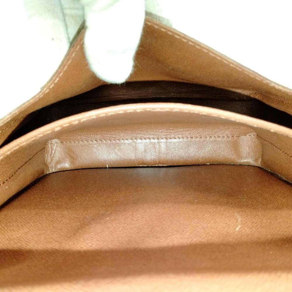 100% Authentic Louis Vuitton Cartouchiere MM Brown Monogram Crossbody Bag - Picture 7 of 9